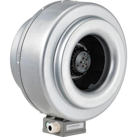 Global Industrial 10 Galvanized Steel Inline Duct Fan W/ Energy Star Rating 292658